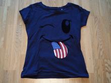 Shirt USA-Flaggen-Zunge